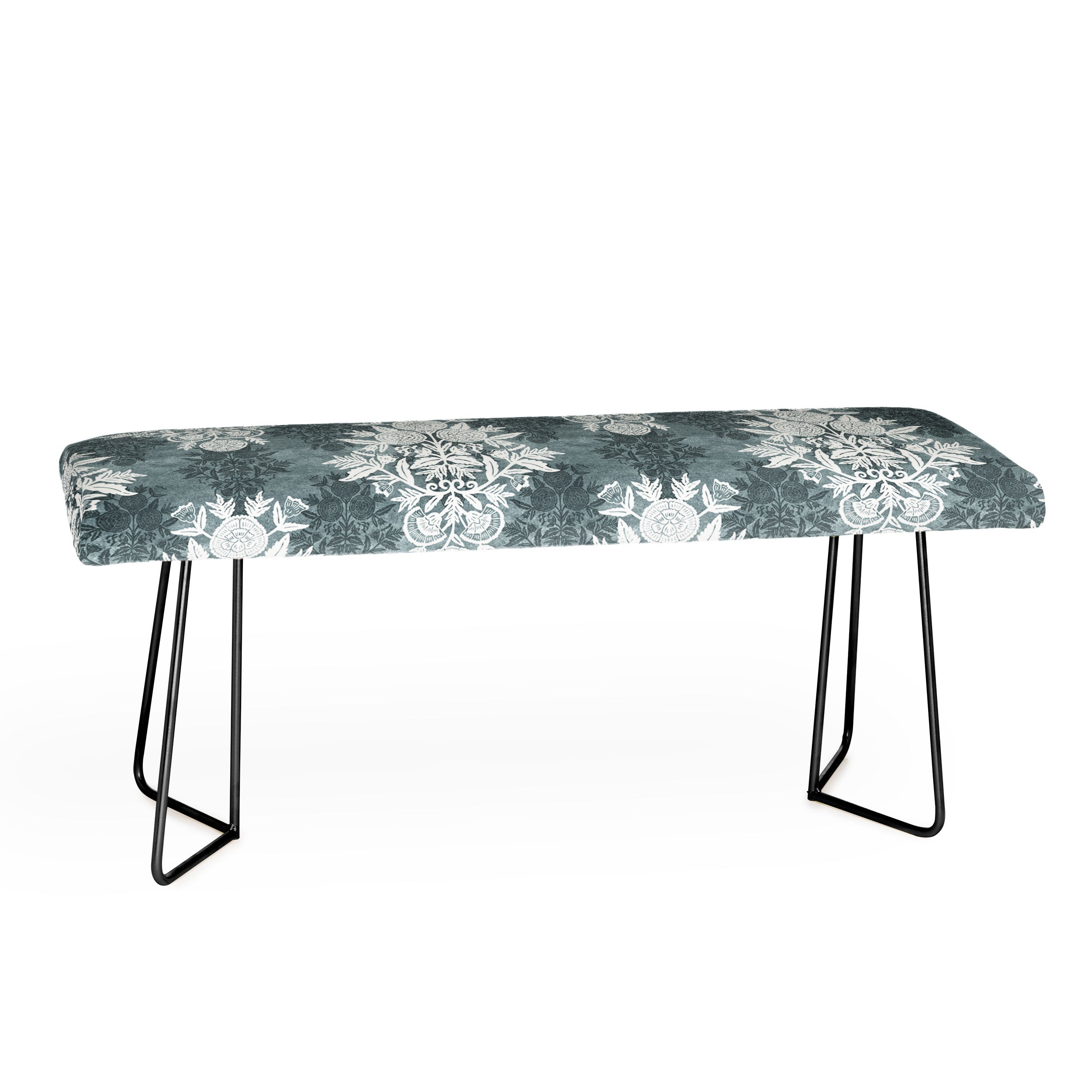 Marta Barragan Camarasa Antique Victorian Floral Bench