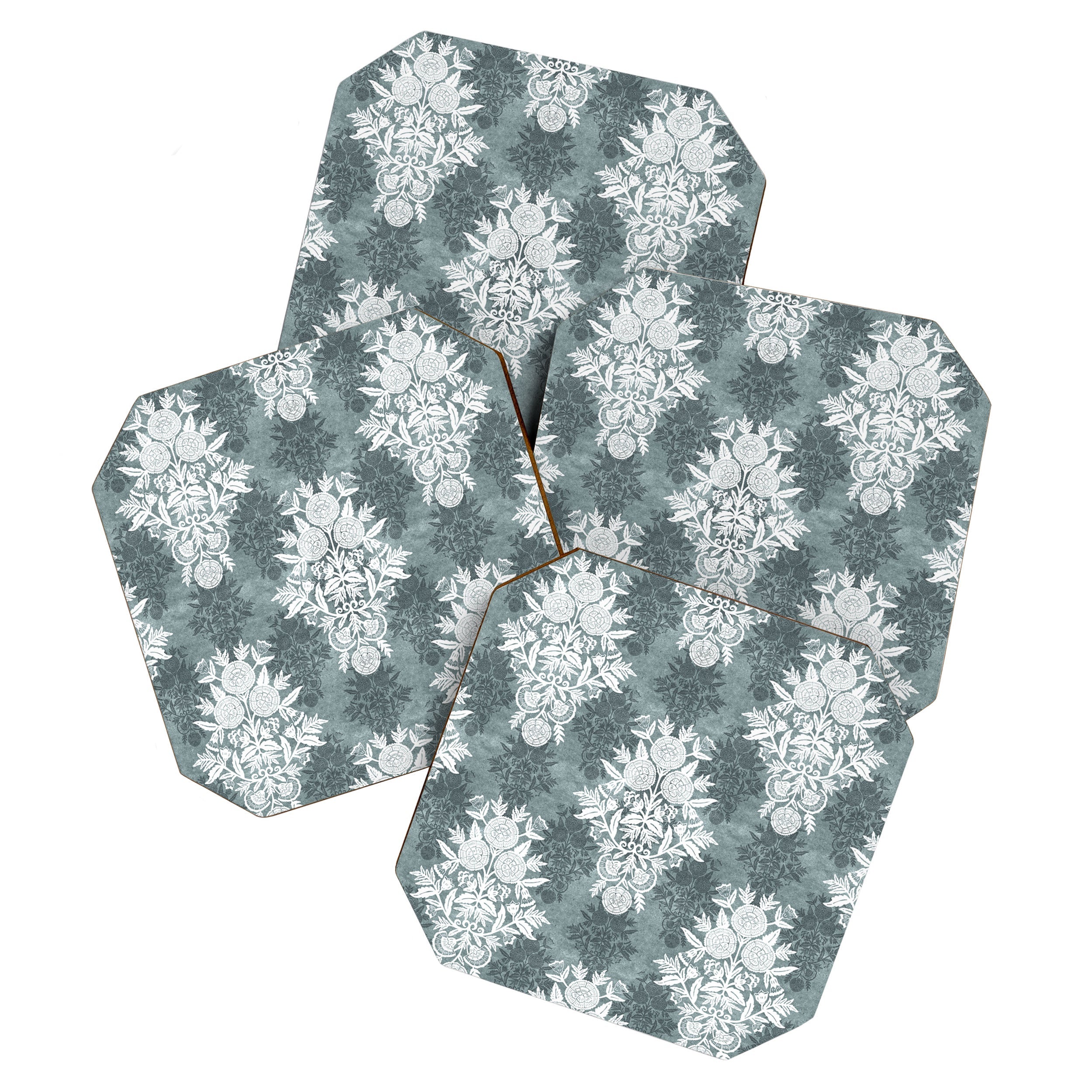 Marta Barragan Camarasa Antique Victorian Floral Coaster Set