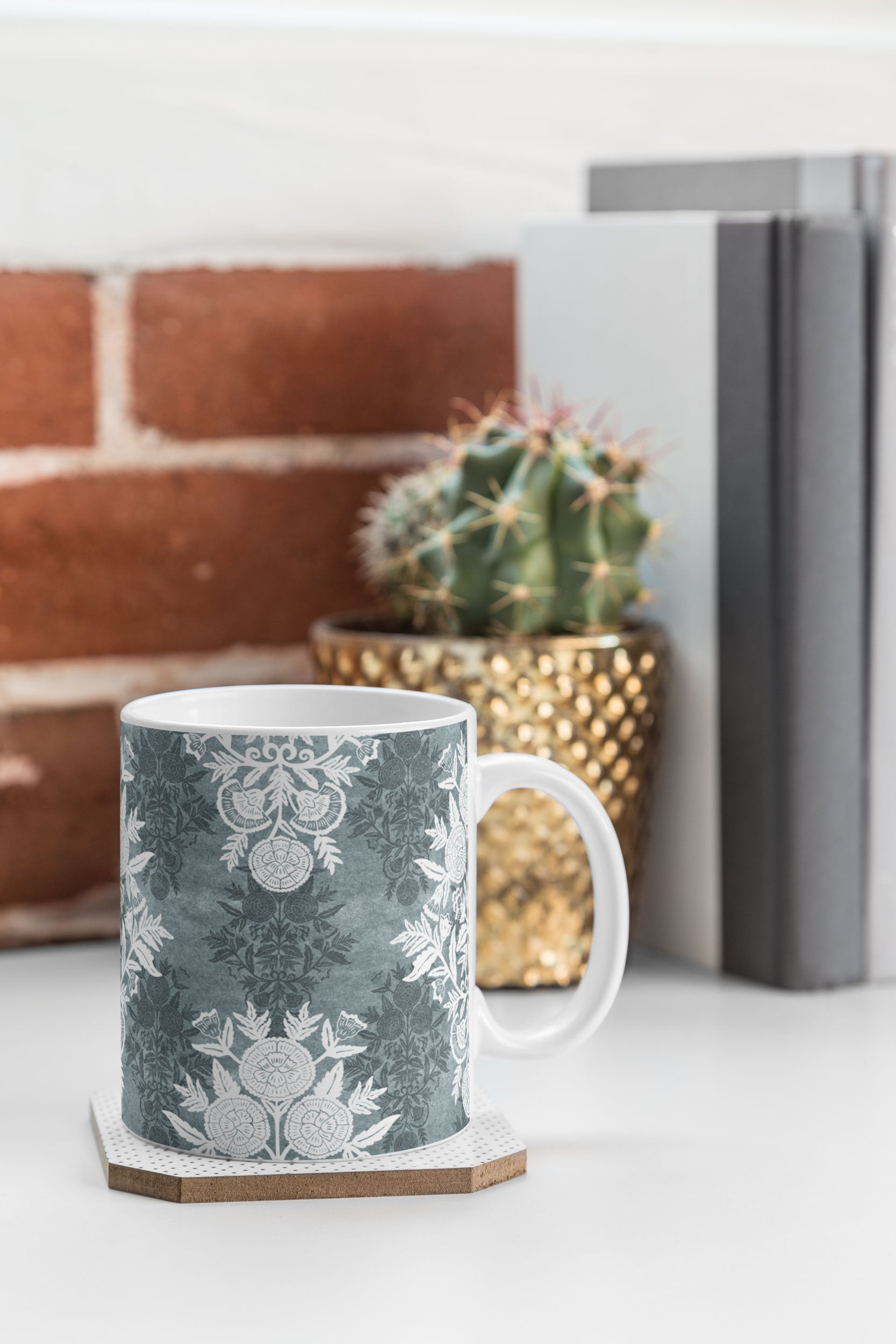 Marta Barragan Camarasa Antique Victorian Floral Coffee Mug