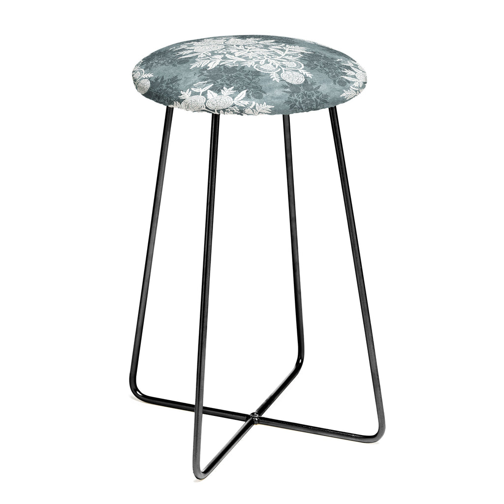 Marta Barragan Camarasa Antique Victorian Floral Counter Stool
