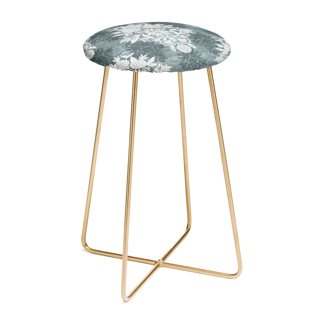 Marta Barragan Camarasa Antique Victorian Floral Counter Stool