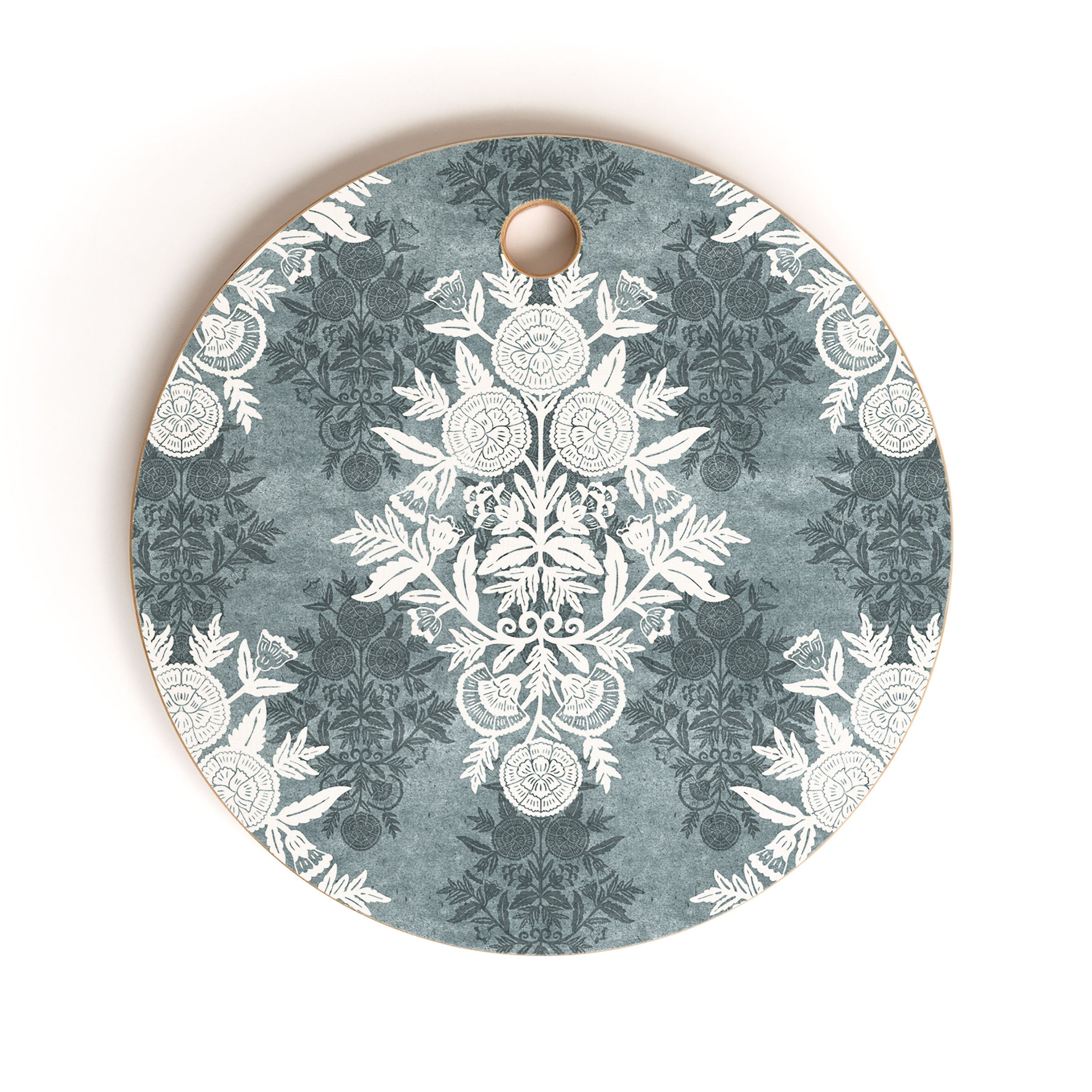 Marta Barragan Camarasa Antique Victorian Floral Cutting Board Round