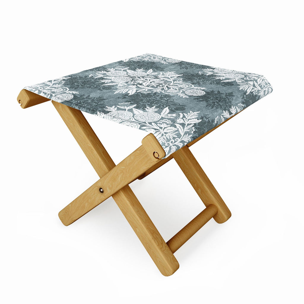 Marta Barragan Camarasa Antique Victorian Floral Folding Stool