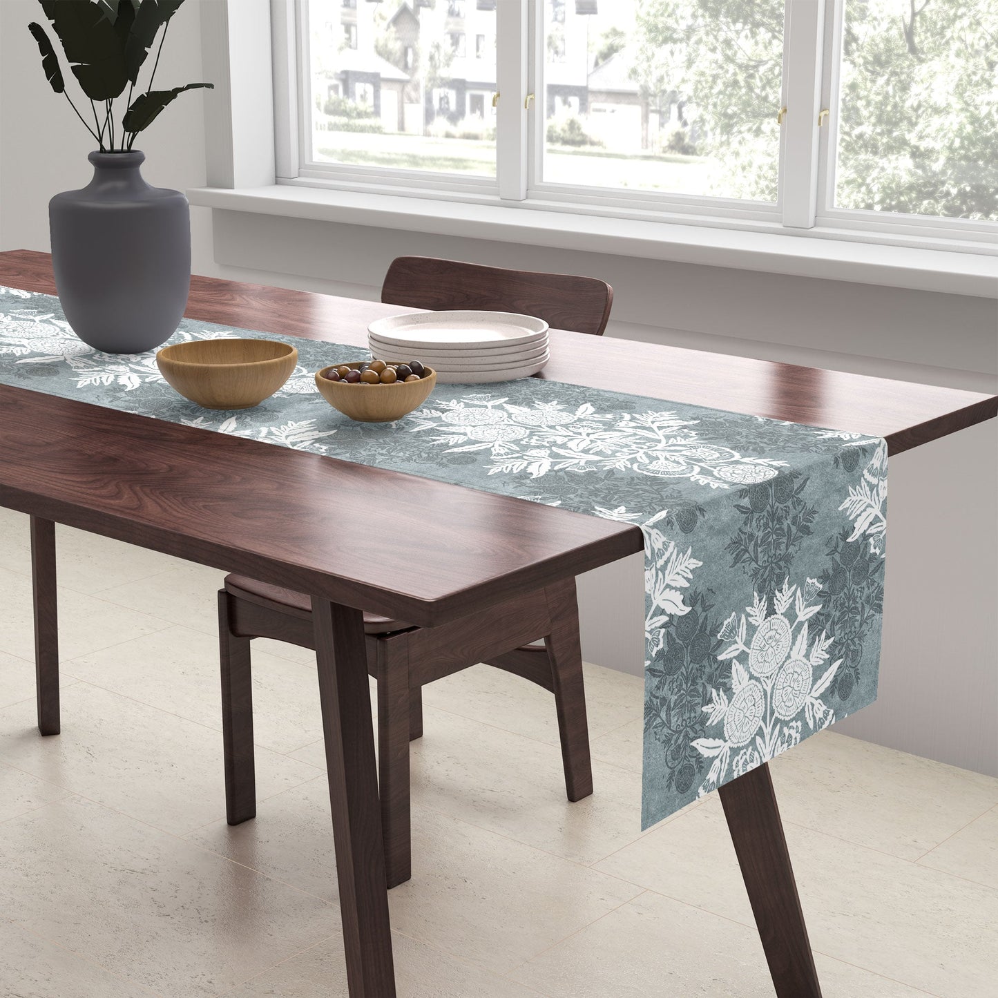 Marta Barragan Camarasa Antique Victorian Floral Table Runner