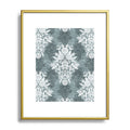 Marta Barragan Camarasa Antique Victorian Floral Metal Framed Art Print