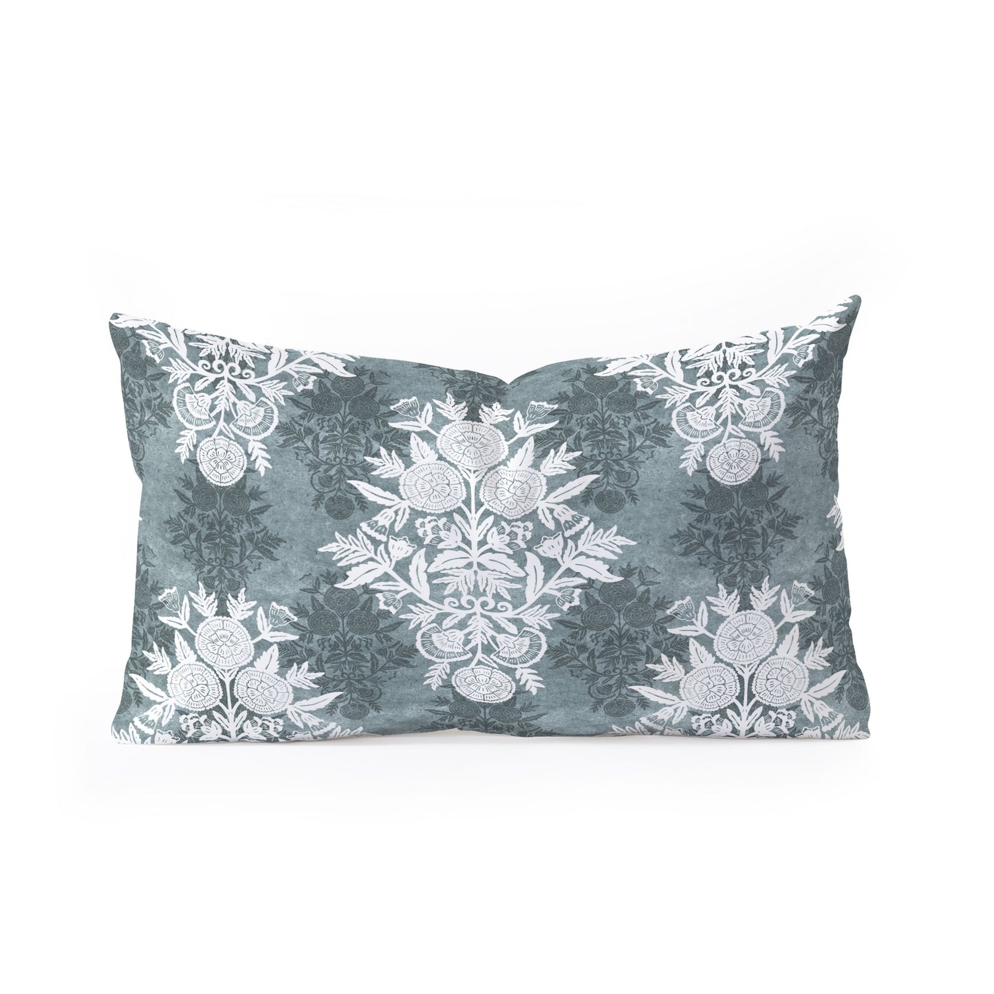 Marta Barragan Camarasa Antique Victorian Floral Oblong Throw Pillow