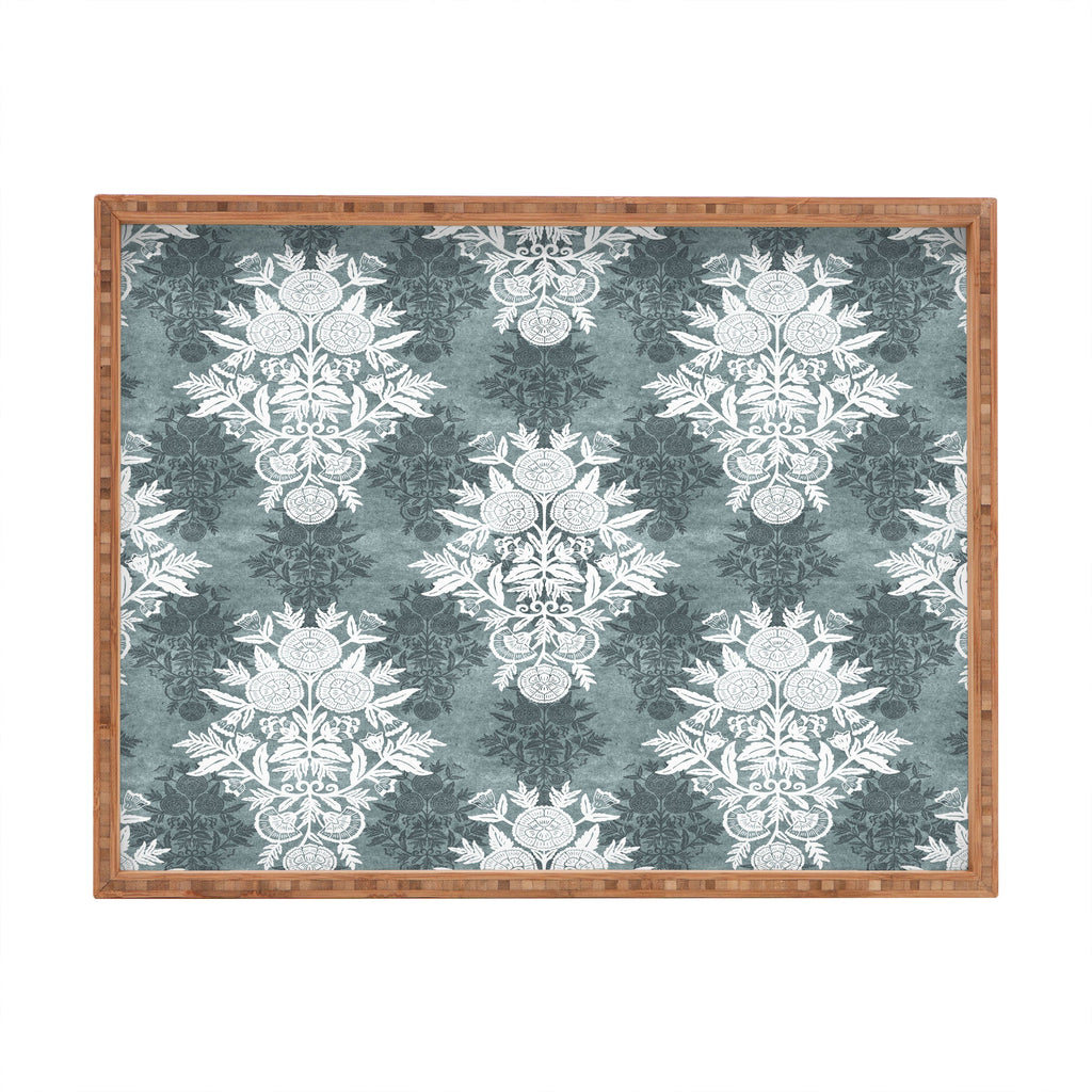 Marta Barragan Camarasa Antique Victorian Floral Rectangular Tray