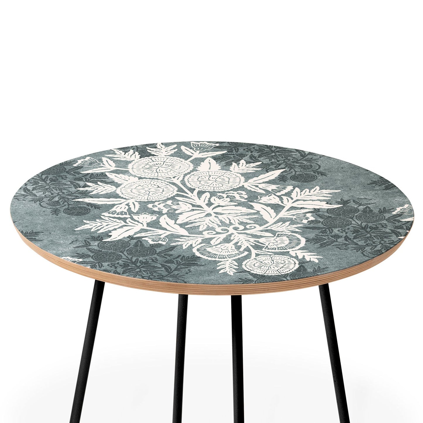 Marta Barragan Camarasa Antique Victorian Floral Round Side Table