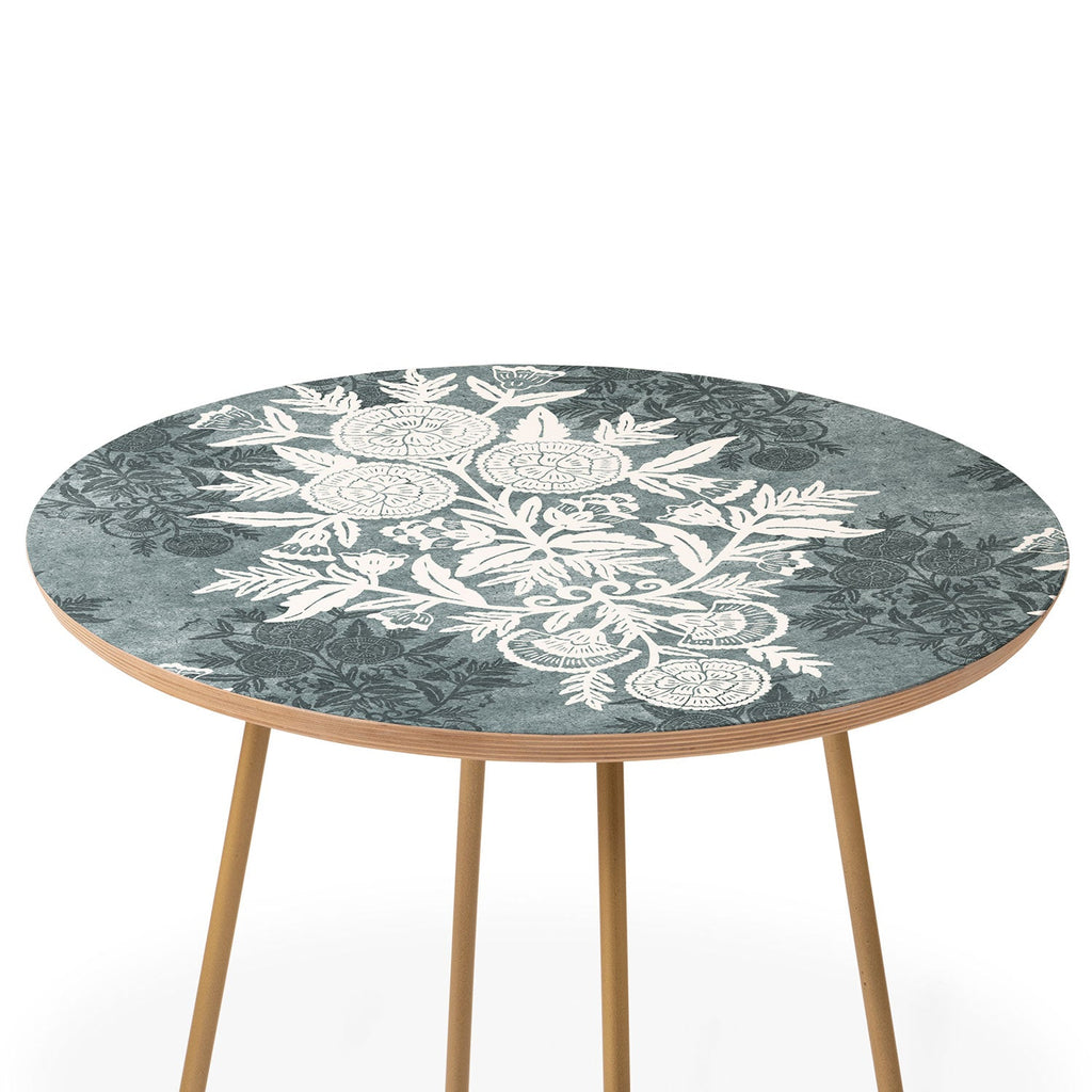 Marta Barragan Camarasa Antique Victorian Floral Round Side Table