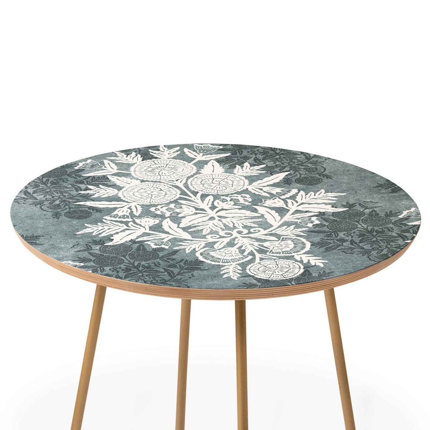 Marta Barragan Camarasa Antique Victorian Floral Round Side Table