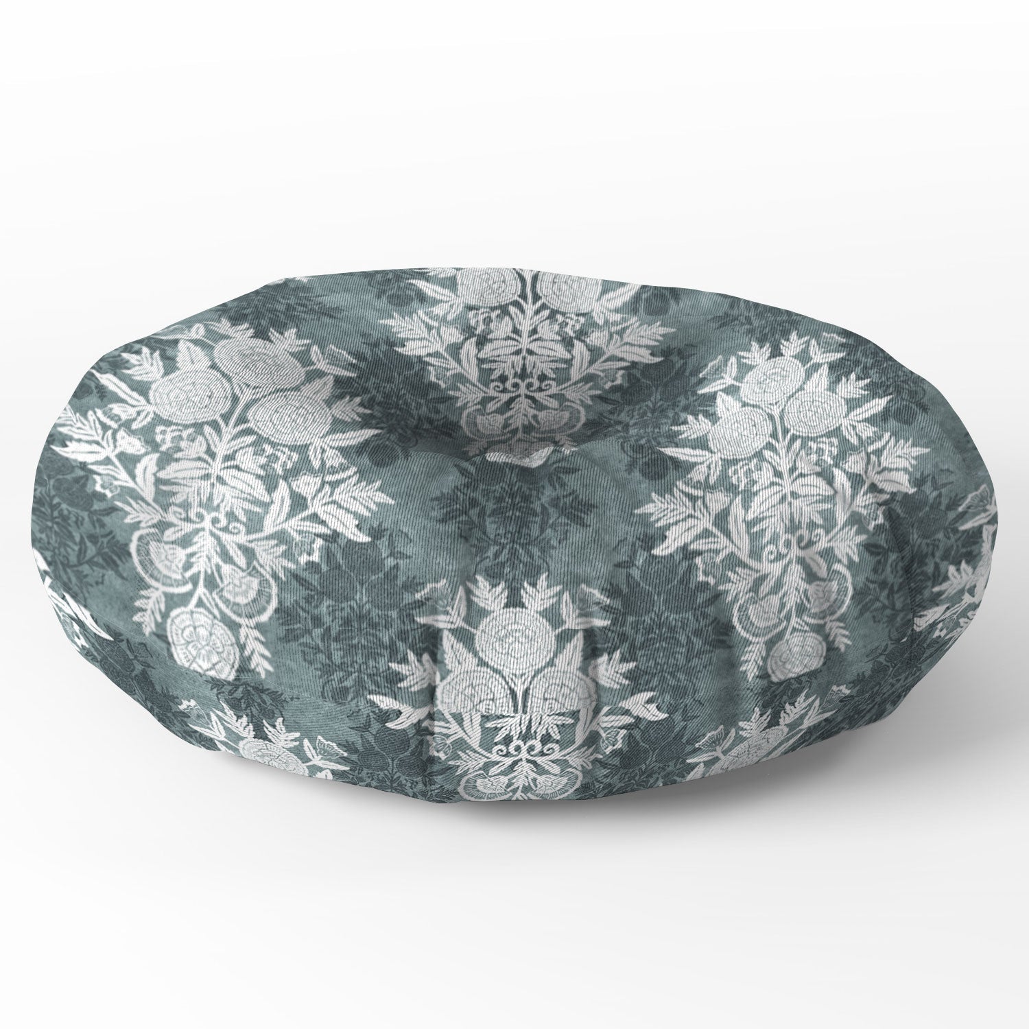 Marta Barragan Camarasa Antique Victorian Floral Floor Pillow Round
