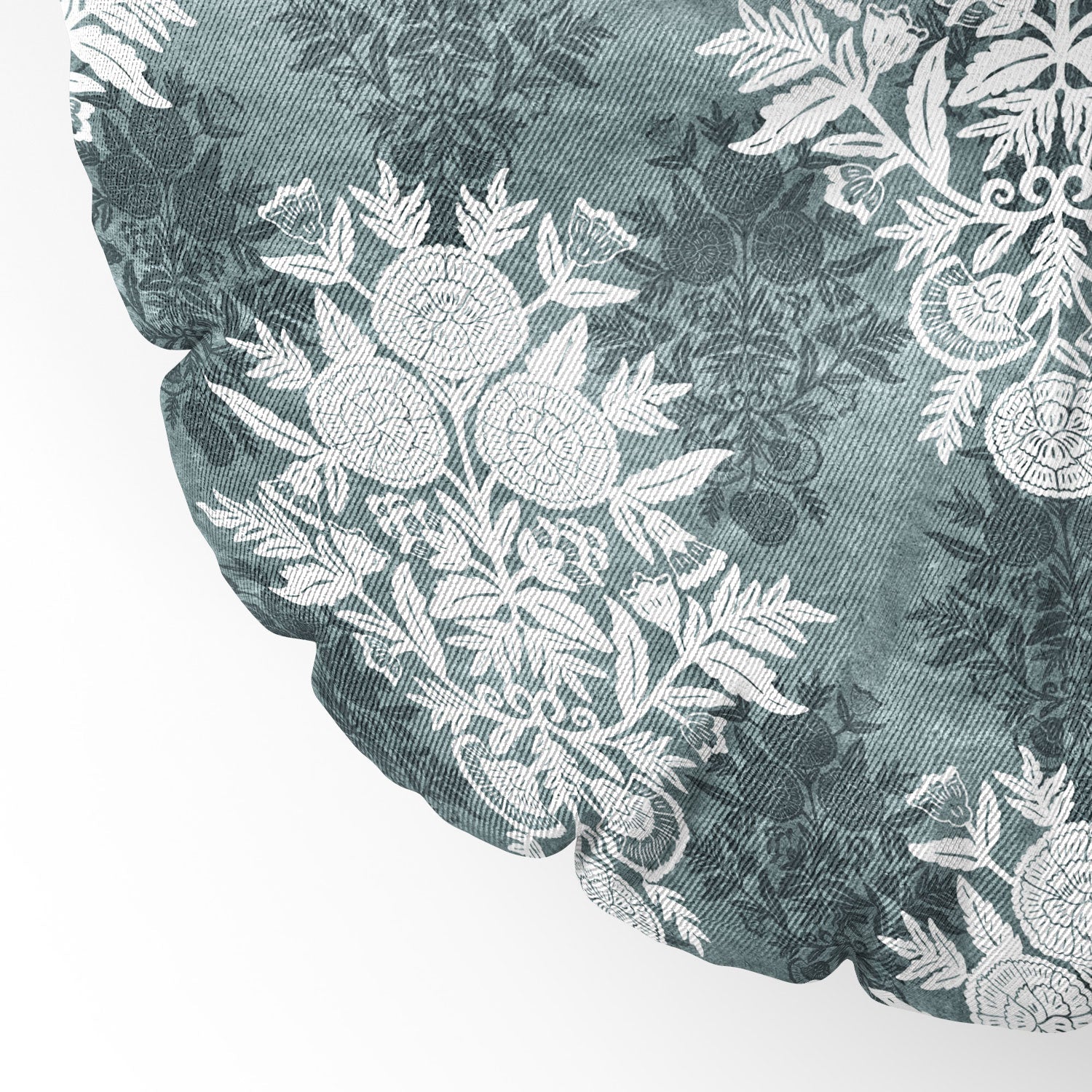 Marta Barragan Camarasa Antique Victorian Floral Floor Pillow Round