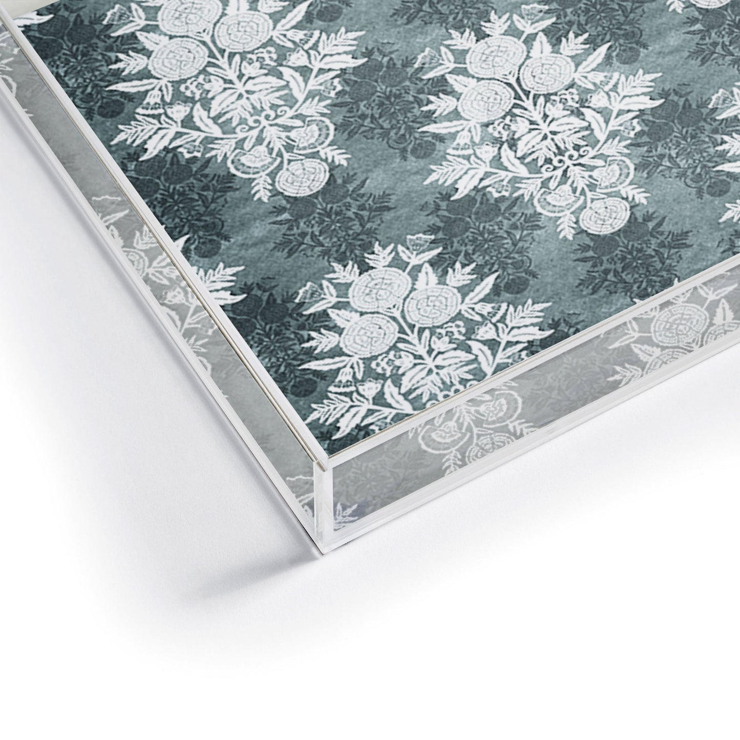 Marta Barragan Camarasa Antique Victorian Floral Acrylic Tray