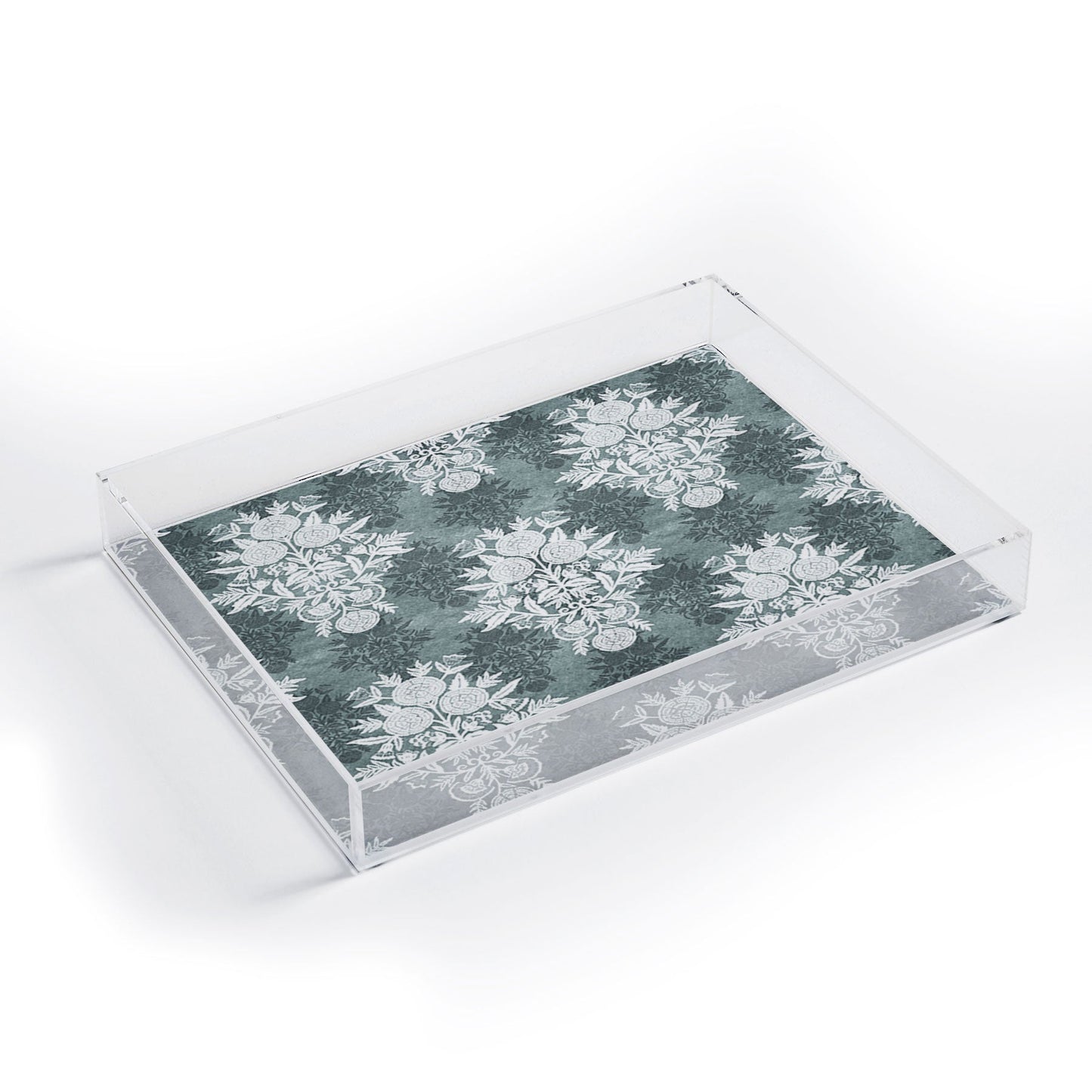 Marta Barragan Camarasa Antique Victorian Floral Acrylic Tray