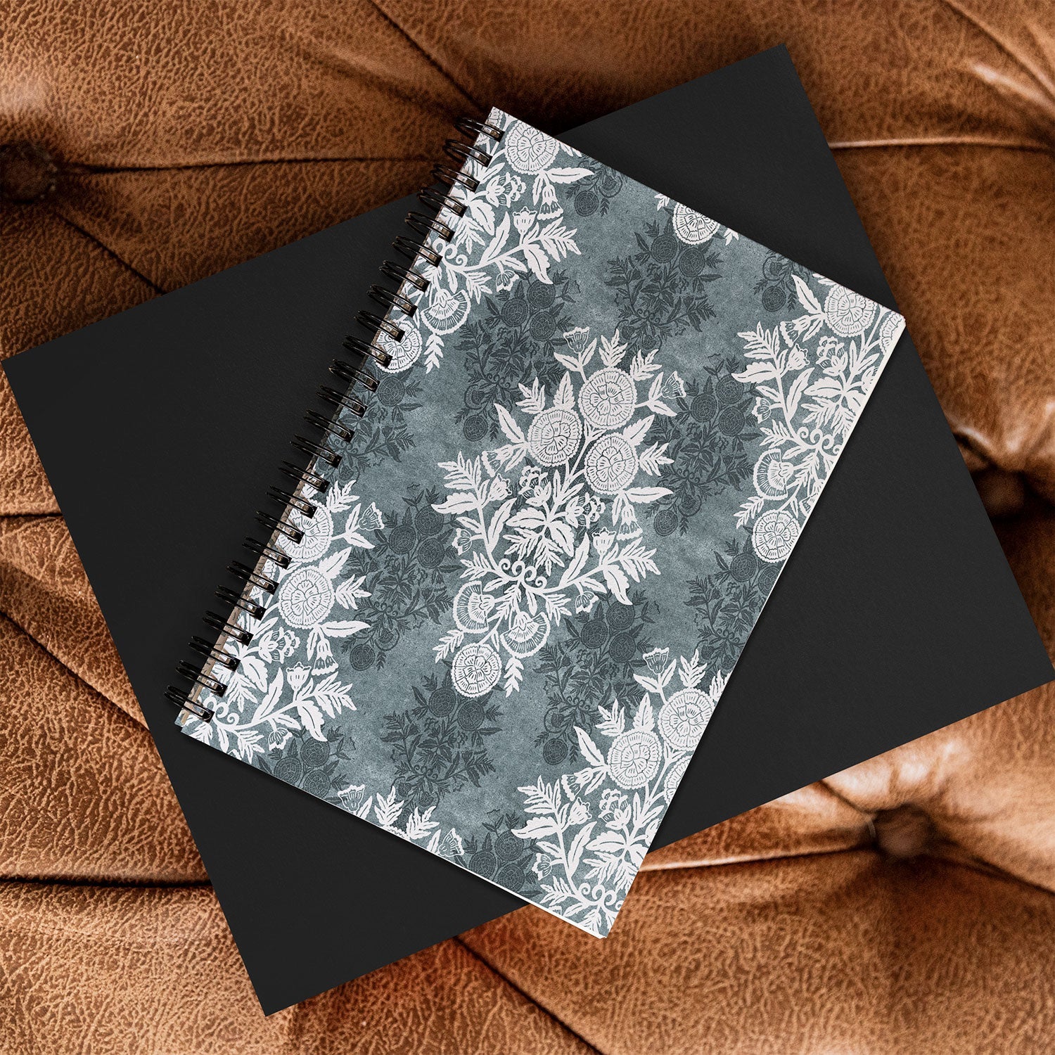 Marta Barragan Camarasa Antique Victorian Floral Spiral Notebook