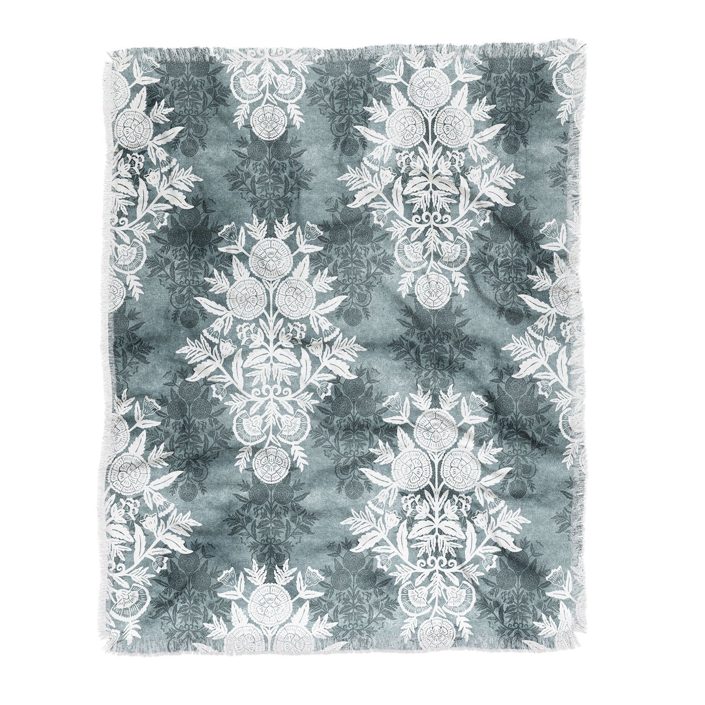 Marta Barragan Camarasa Antique Victorian Floral Throw Blanket