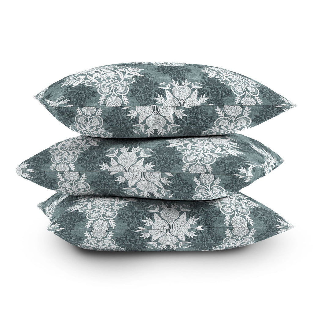 Marta Barragan Camarasa Antique Victorian Floral Throw Pillow