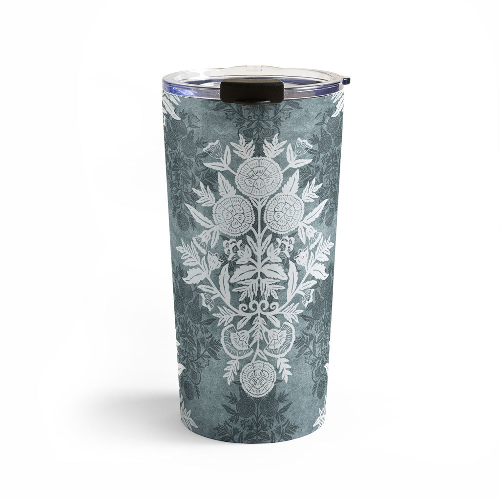 Marta Barragan Camarasa Antique Victorian Floral Travel Mug