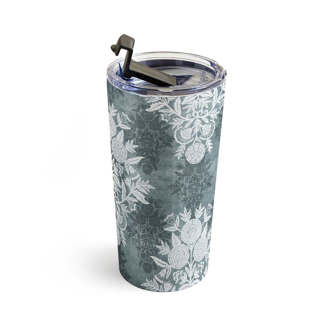 Marta Barragan Camarasa Antique Victorian Floral Travel Mug