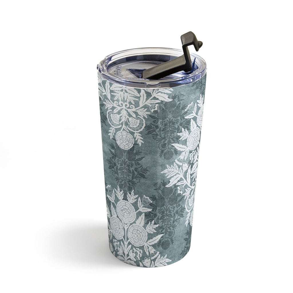 Marta Barragan Camarasa Antique Victorian Floral Travel Mug