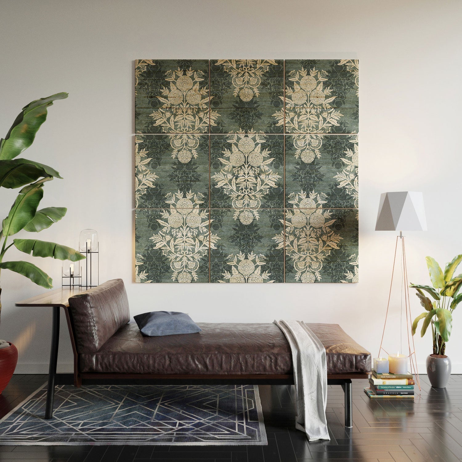 Marta Barragan Camarasa Antique Victorian Floral Wood Wall Mural