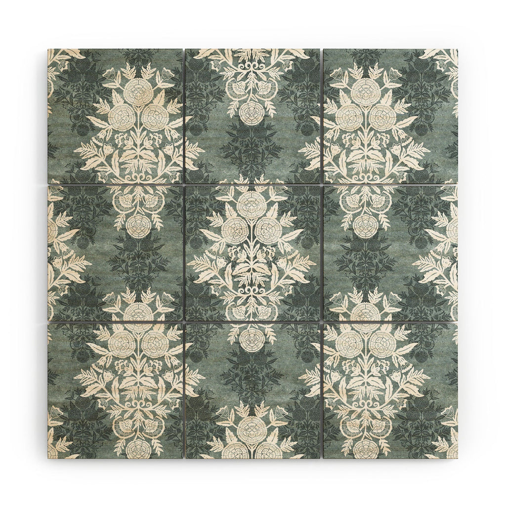 Marta Barragan Camarasa Antique Victorian Floral Wood Wall Mural