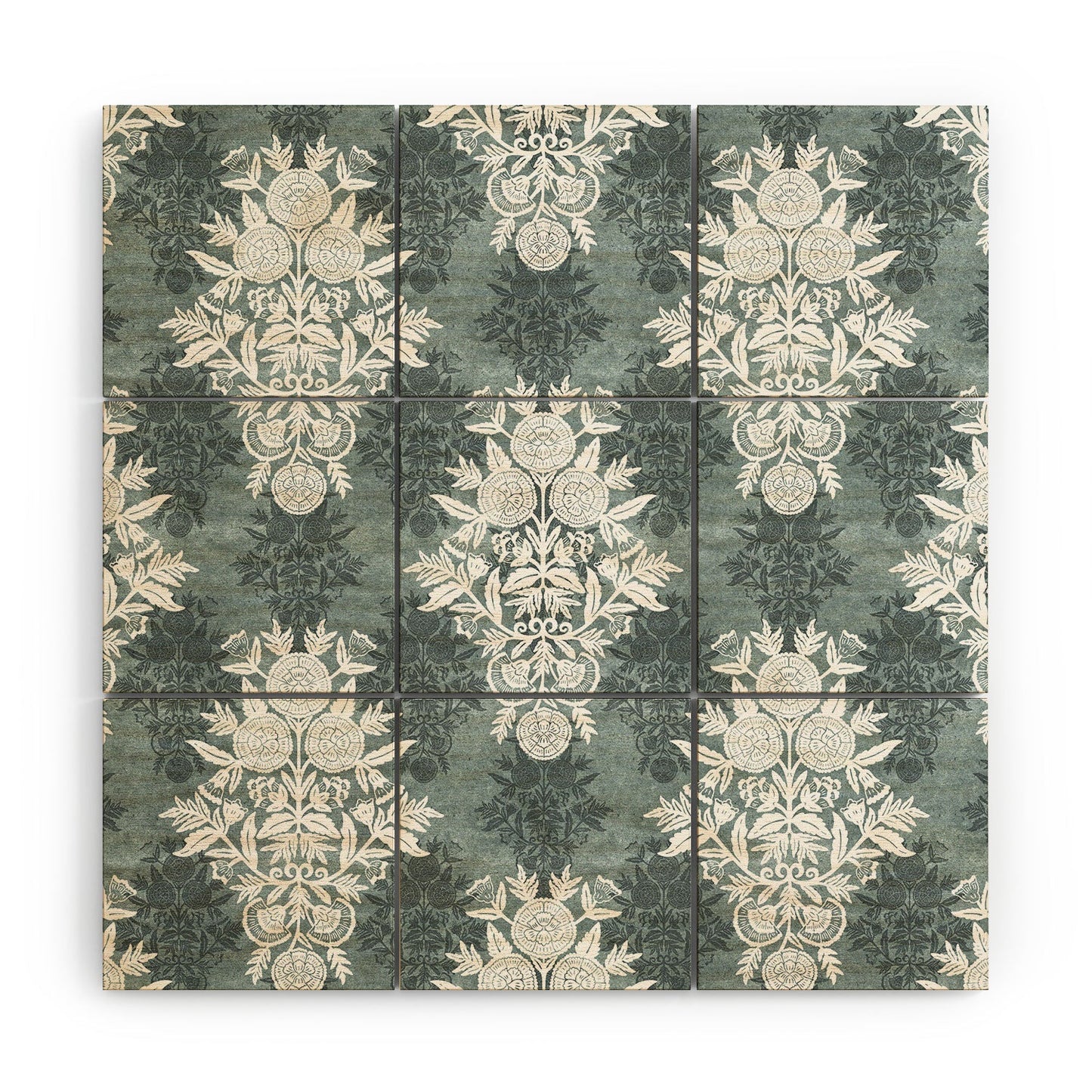 Marta Barragan Camarasa Antique Victorian Floral Wood Wall Mural