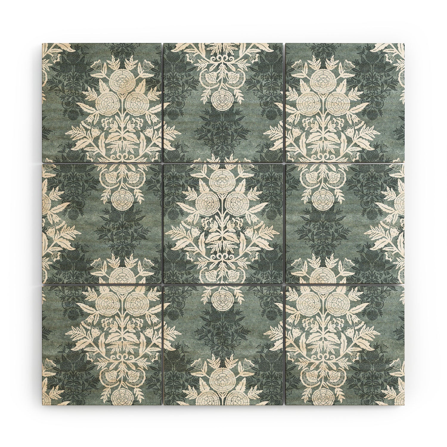 Marta Barragan Camarasa Antique Victorian Floral Wood Wall Mural
