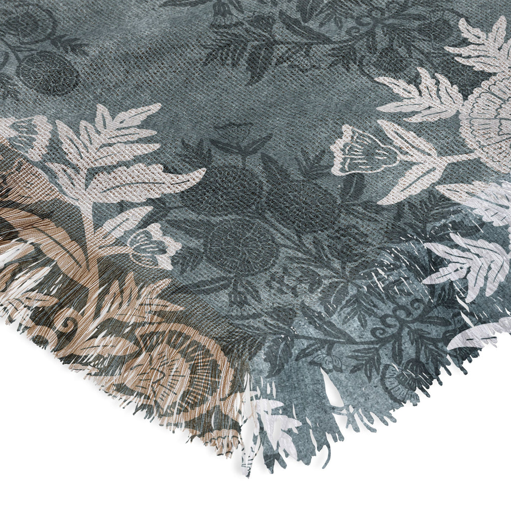 Marta Barragan Camarasa Antique Victorian Floral Throw Blanket