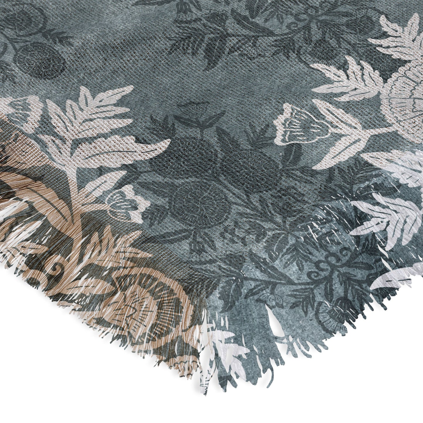 Marta Barragan Camarasa Antique Victorian Floral Throw Blanket