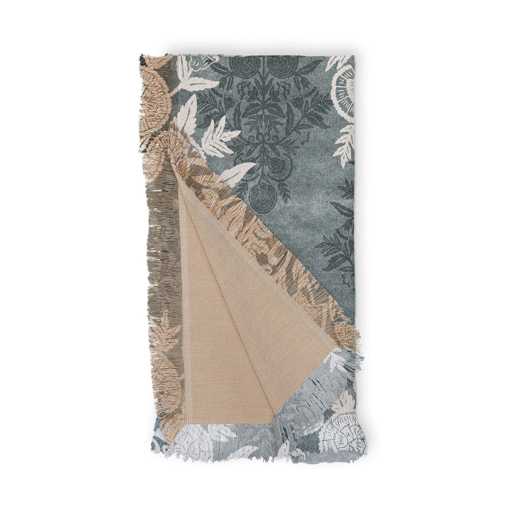 Marta Barragan Camarasa Antique Victorian Floral Throw Blanket