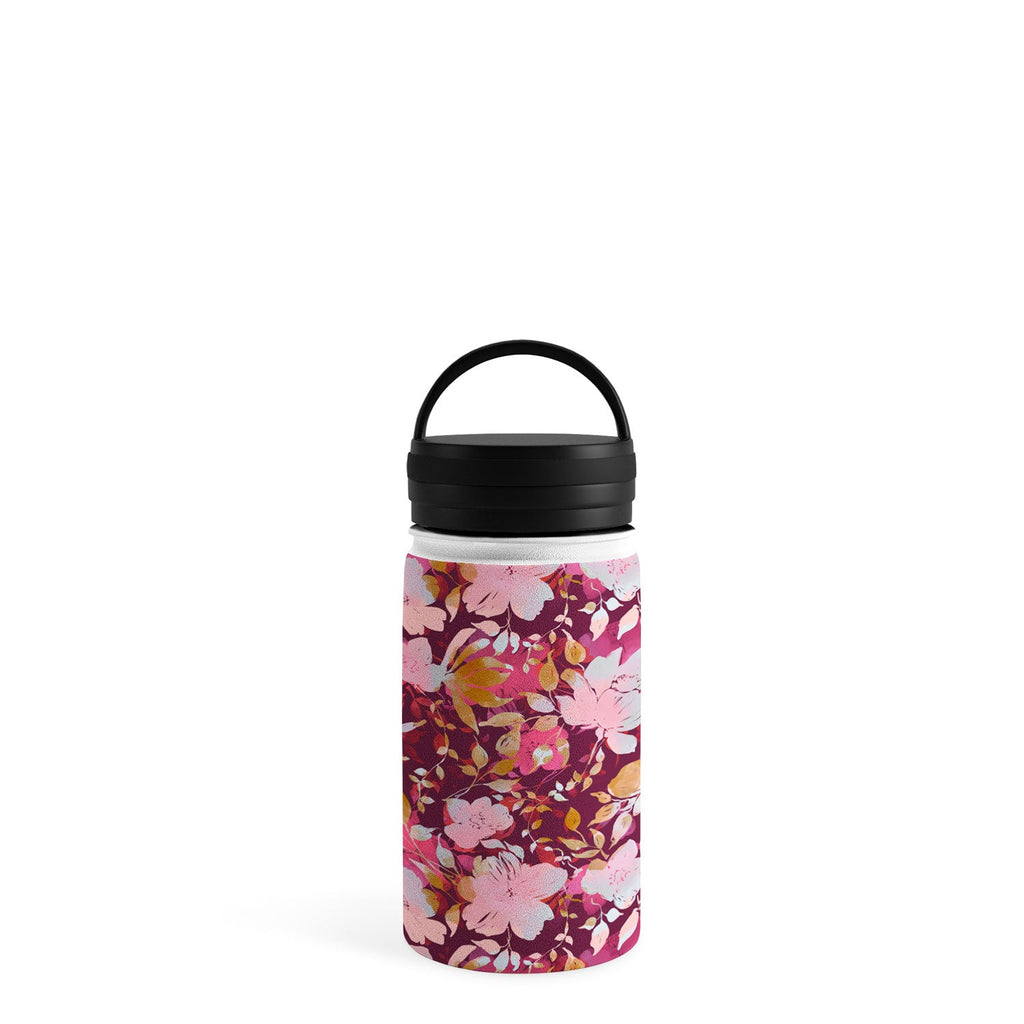 Marta Barragan Camarasa Blossoming Burgundy Fall Water Bottle