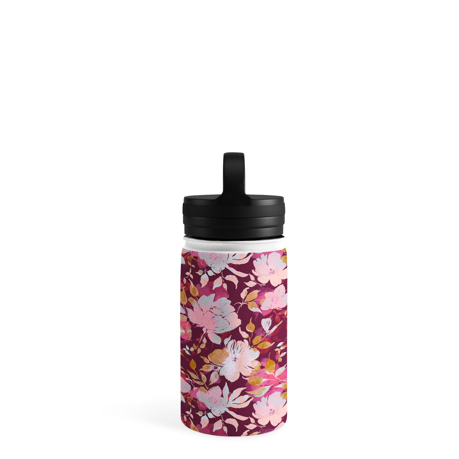 Marta Barragan Camarasa Blossoming Burgundy Fall Water Bottle