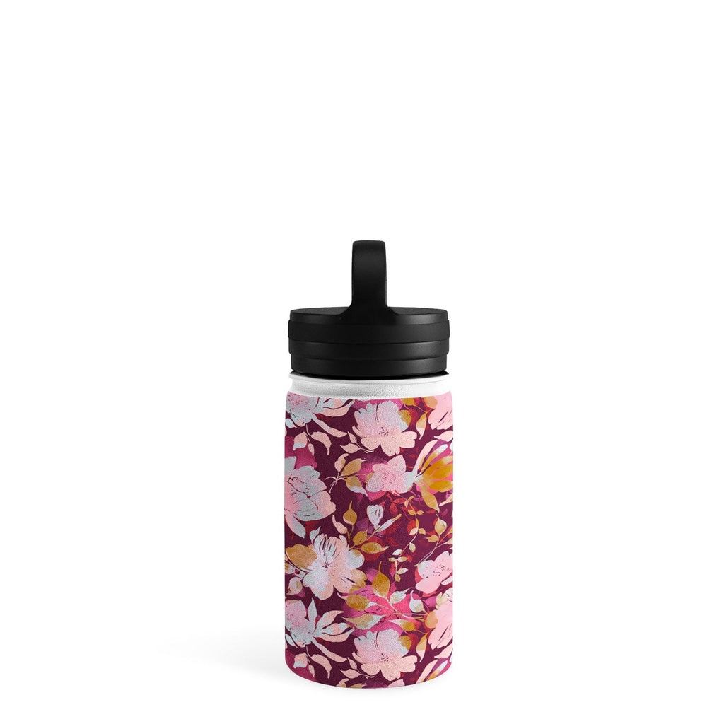 Marta Barragan Camarasa Blossoming Burgundy Fall Water Bottle