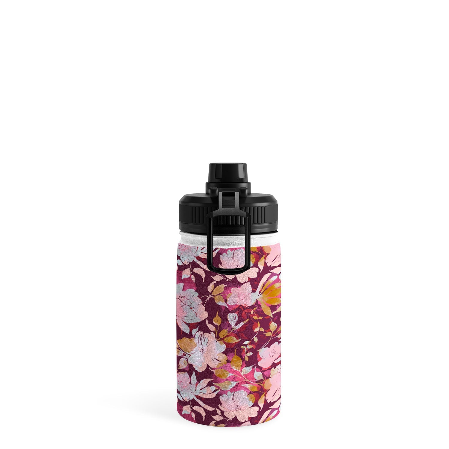 Marta Barragan Camarasa Blossoming Burgundy Fall Water Bottle