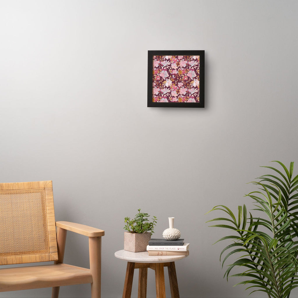 Marta Barragan Camarasa Blossoming Burgundy Fall Framed Wall Art
