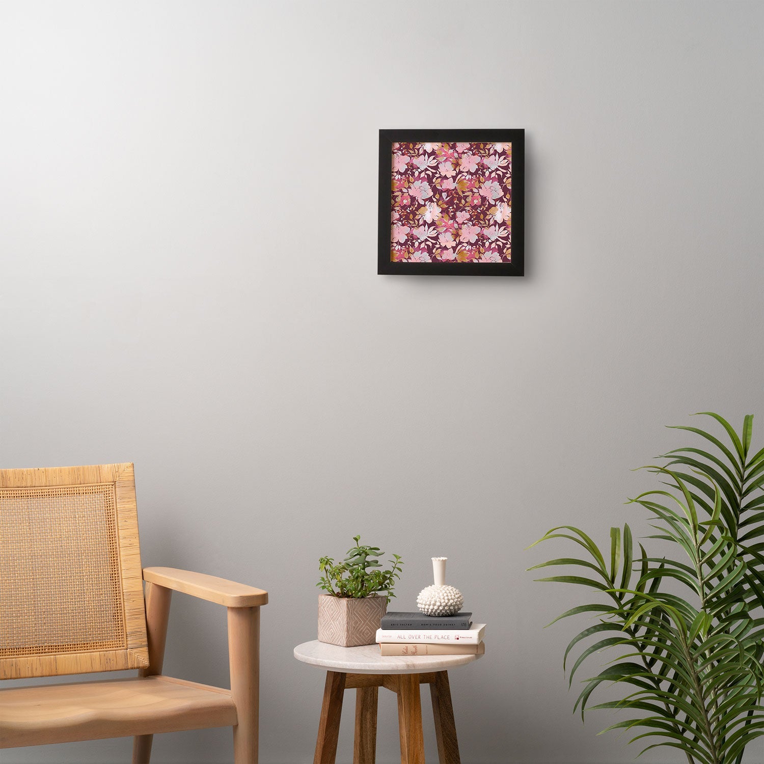 Marta Barragan Camarasa Blossoming Burgundy Fall Framed Wall Art