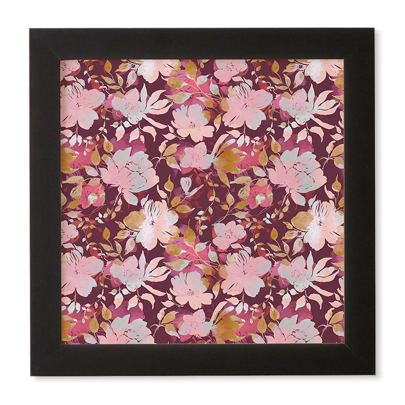 Marta Barragan Camarasa Blossoming Burgundy Fall Framed Wall Art