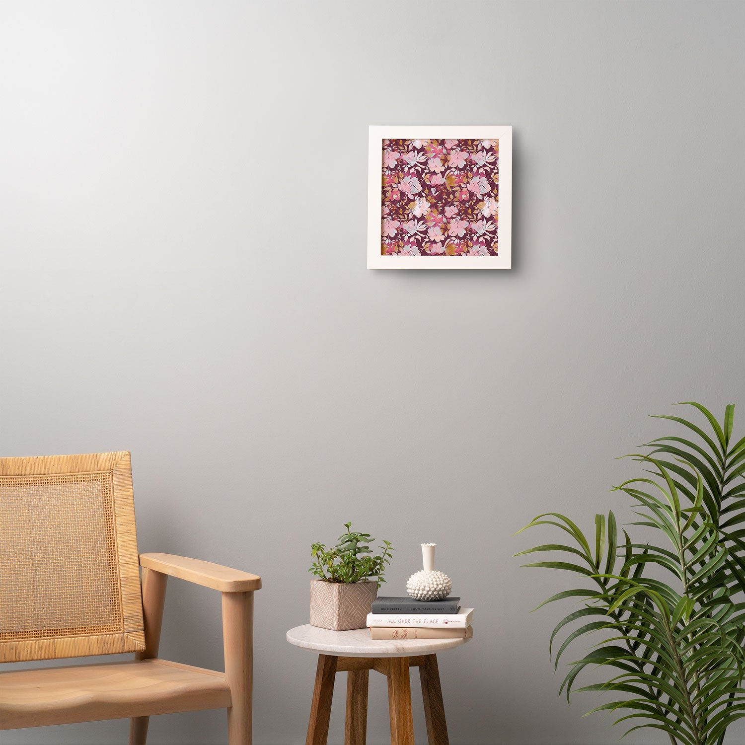 Marta Barragan Camarasa Blossoming Burgundy Fall Framed Wall Art