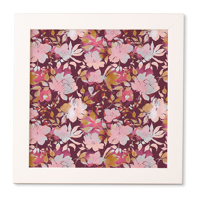 Marta Barragan Camarasa Blossoming Burgundy Fall Framed Wall Art