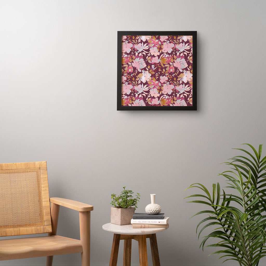 Marta Barragan Camarasa Blossoming Burgundy Fall Framed Wall Art