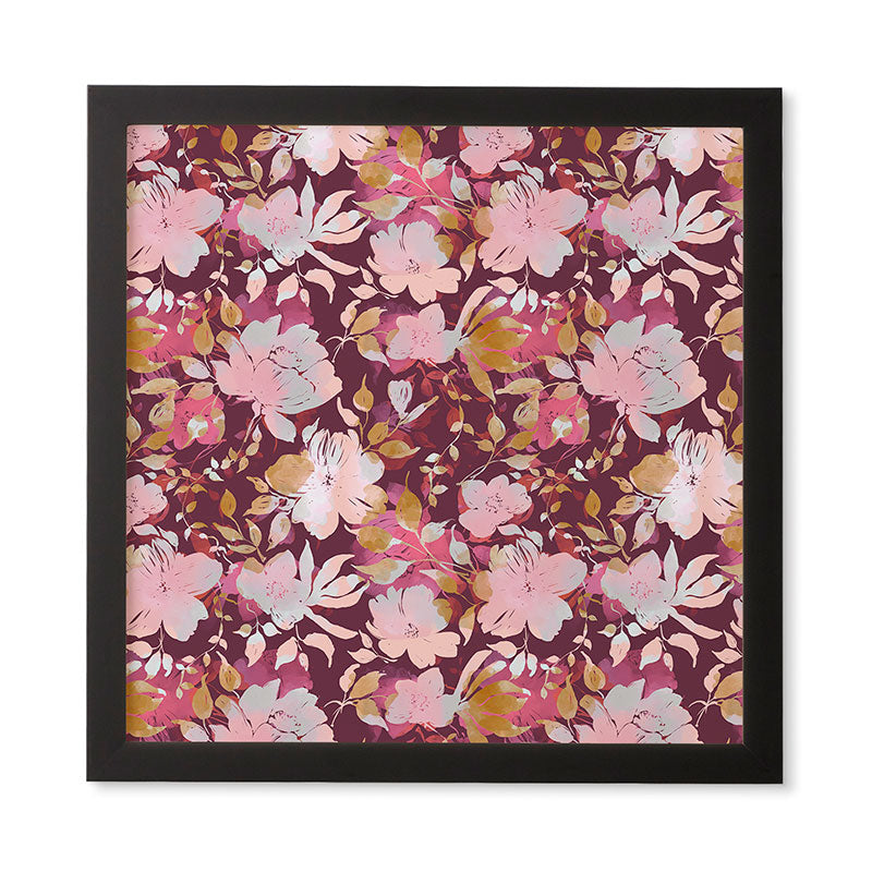 Marta Barragan Camarasa Blossoming Burgundy Fall Framed Wall Art