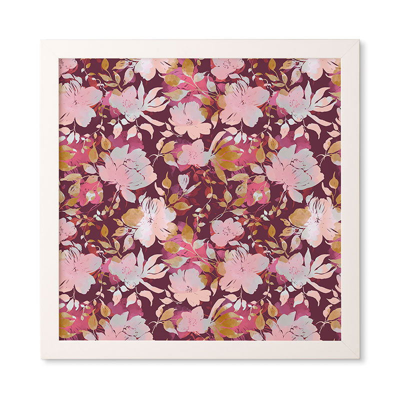 Marta Barragan Camarasa Blossoming Burgundy Fall Framed Wall Art
