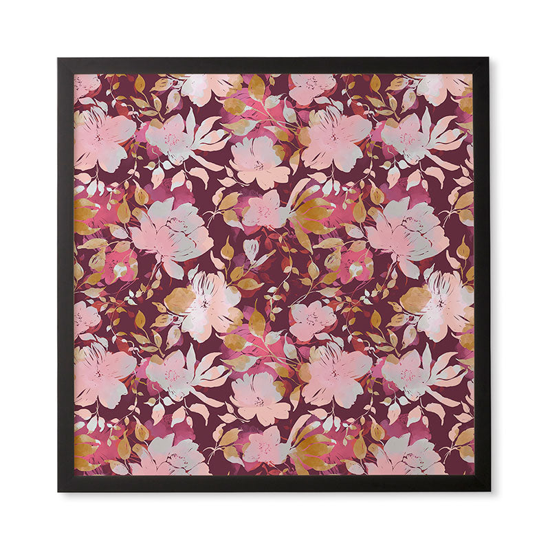 Marta Barragan Camarasa Blossoming Burgundy Fall Framed Wall Art