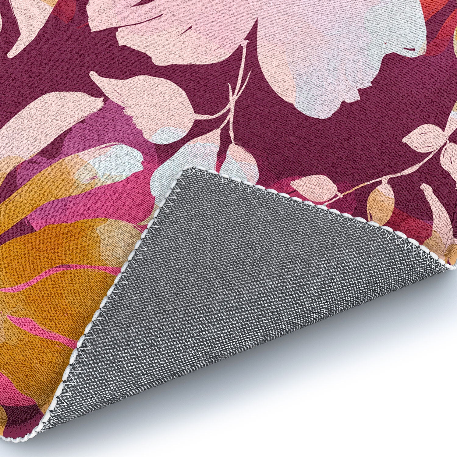 Marta Barragan Camarasa Blossoming Burgundy Fall Area Rug