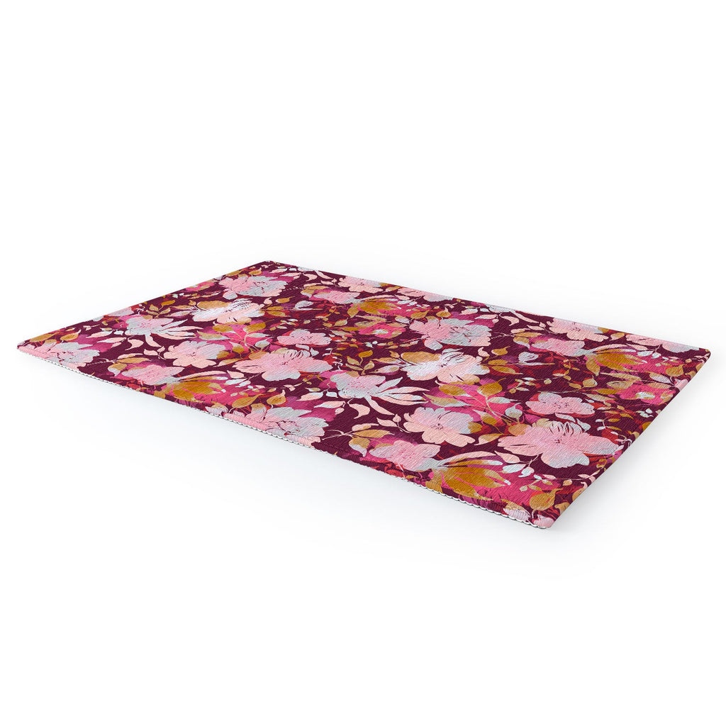 Marta Barragan Camarasa Blossoming Burgundy Fall Area Rug