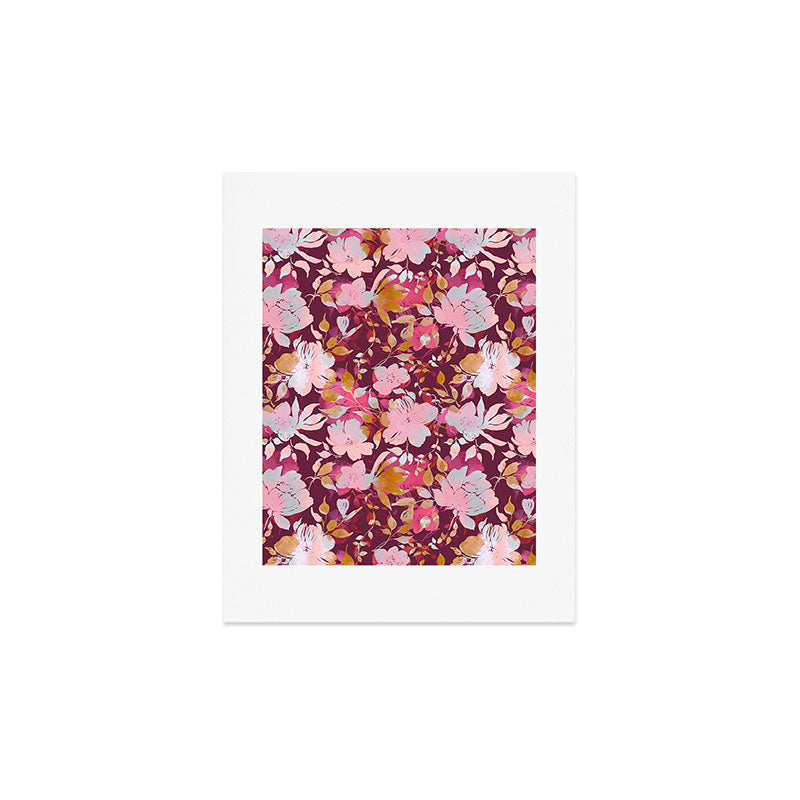 Marta Barragan Camarasa Blossoming Burgundy Fall Art Print
