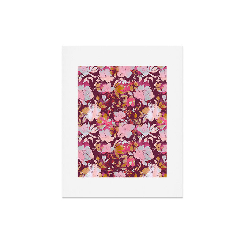 Marta Barragan Camarasa Blossoming Burgundy Fall Art Print