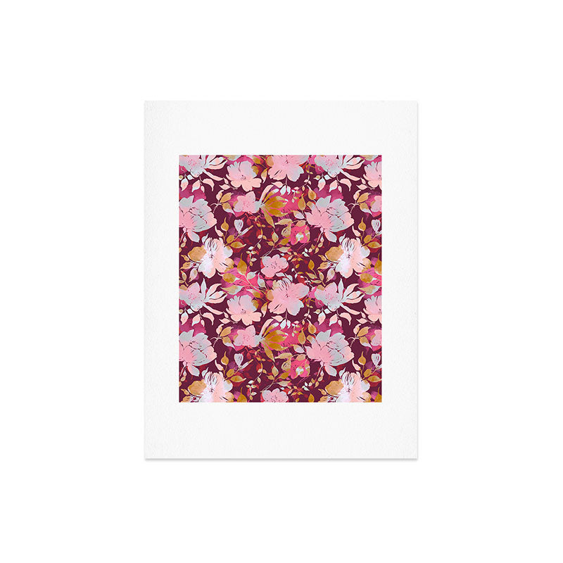 Marta Barragan Camarasa Blossoming Burgundy Fall Art Print
