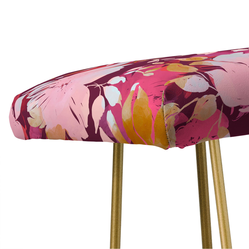 Marta Barragan Camarasa Blossoming Burgundy Fall Bench